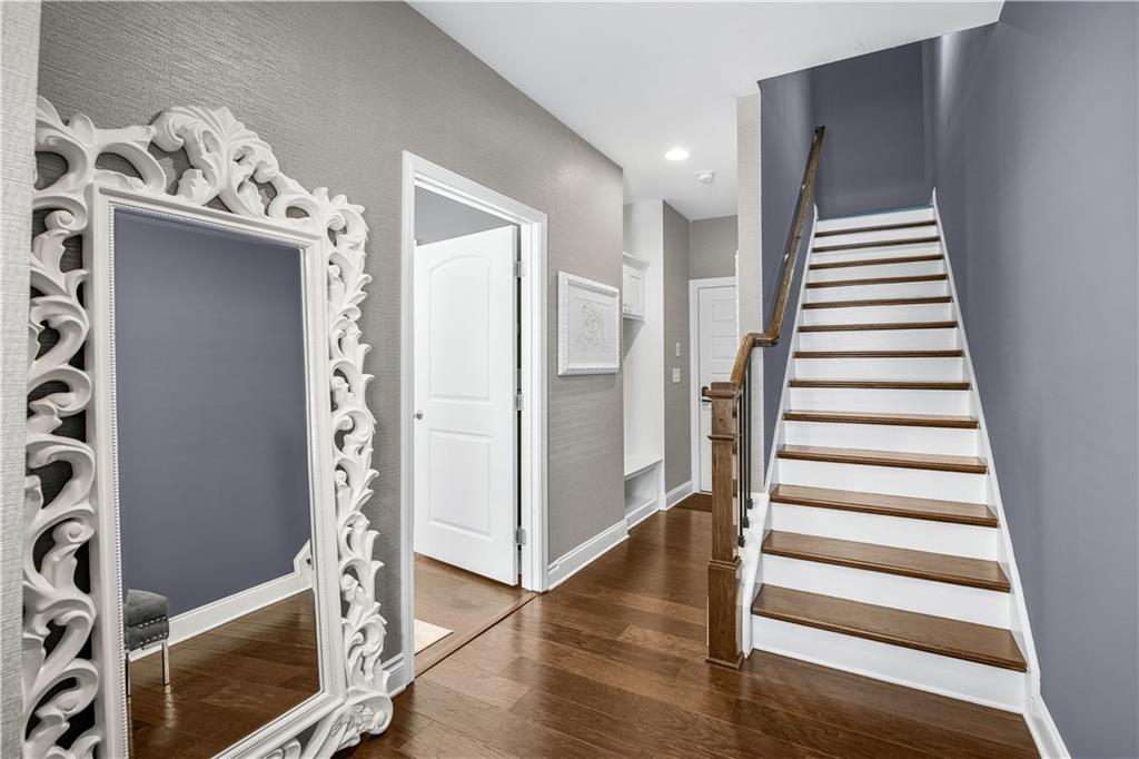 2013 Rockledge Road Northeast Atlanta, GA 30324 - Photo 39 of 50 a view of entryway with wooden floor