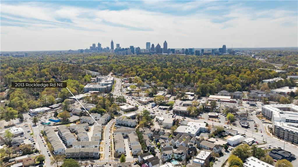 2013 Rockledge Road Northeast Atlanta, GA 30324 - Photo 45 of 50 an aerial view of a city