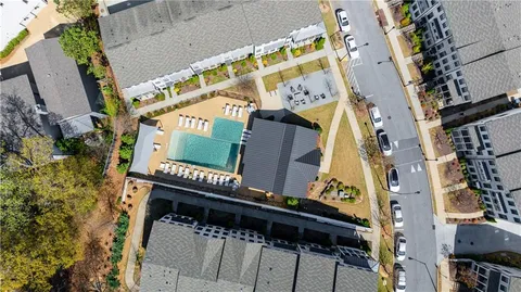 front view of a building with many windows