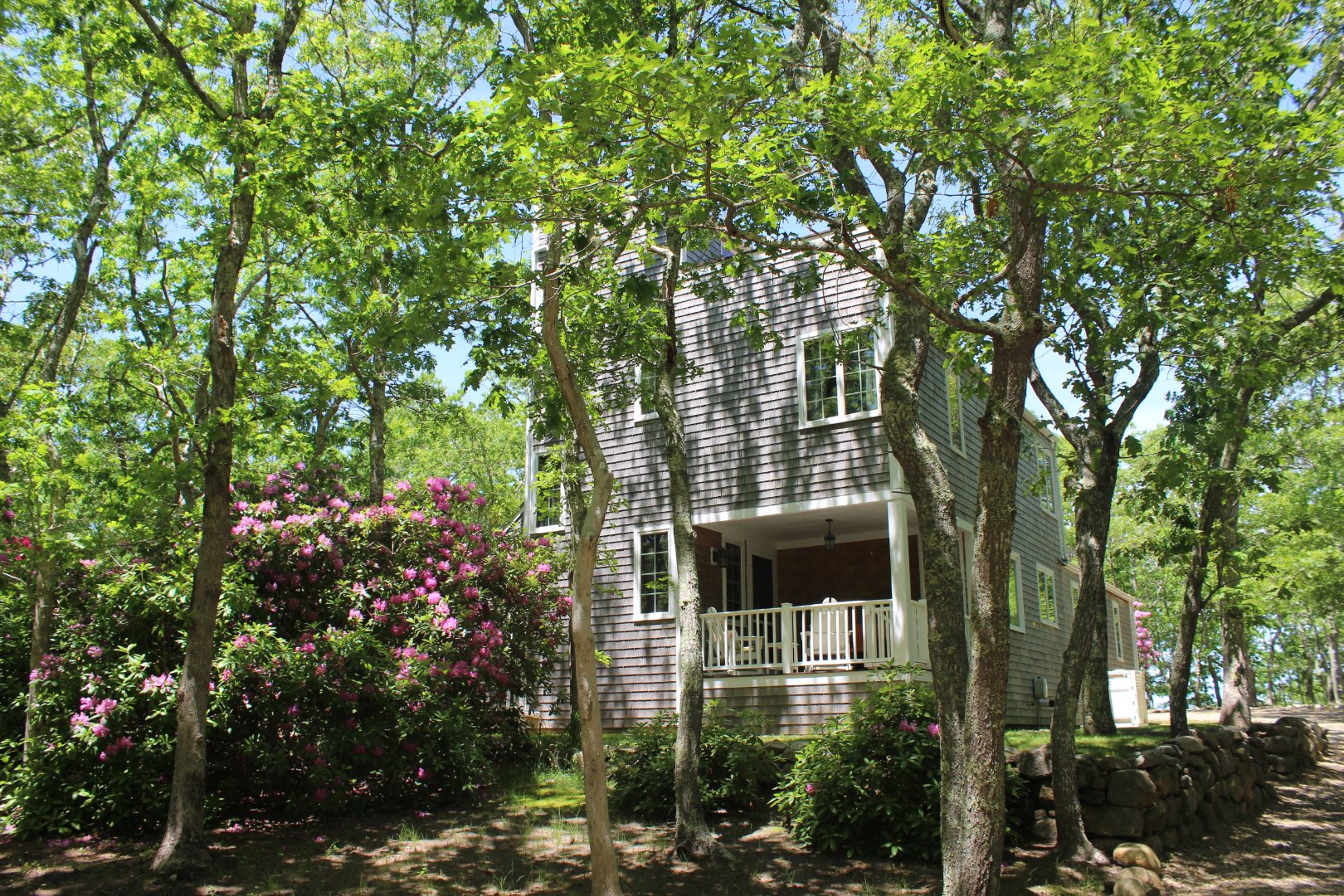 a view of a garden