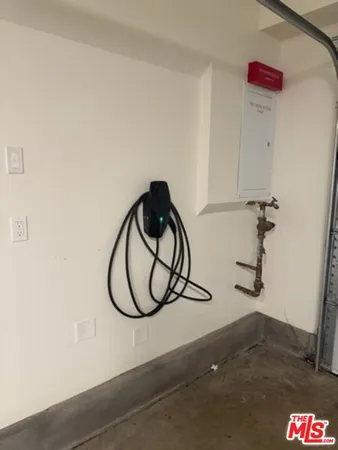 a view of a garage