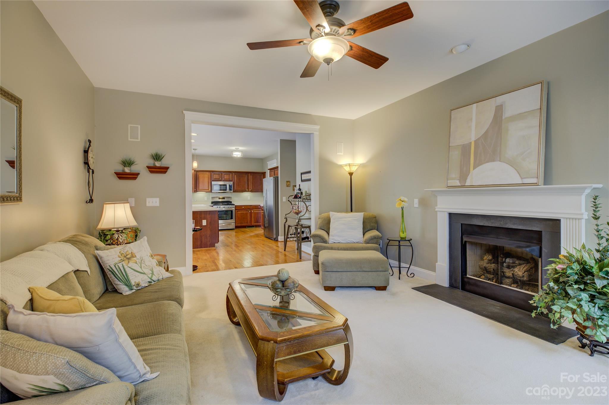 357 Elis Way Fort Mill, SC 29708 - Photo 21 of 48 a living room with furniture and a fireplace