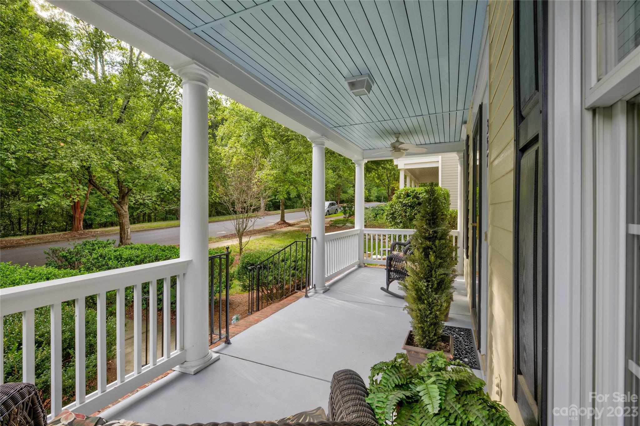357 Elis Way Fort Mill, SC 29708 - Photo 6 of 48 a view of a porch with furniture and garden