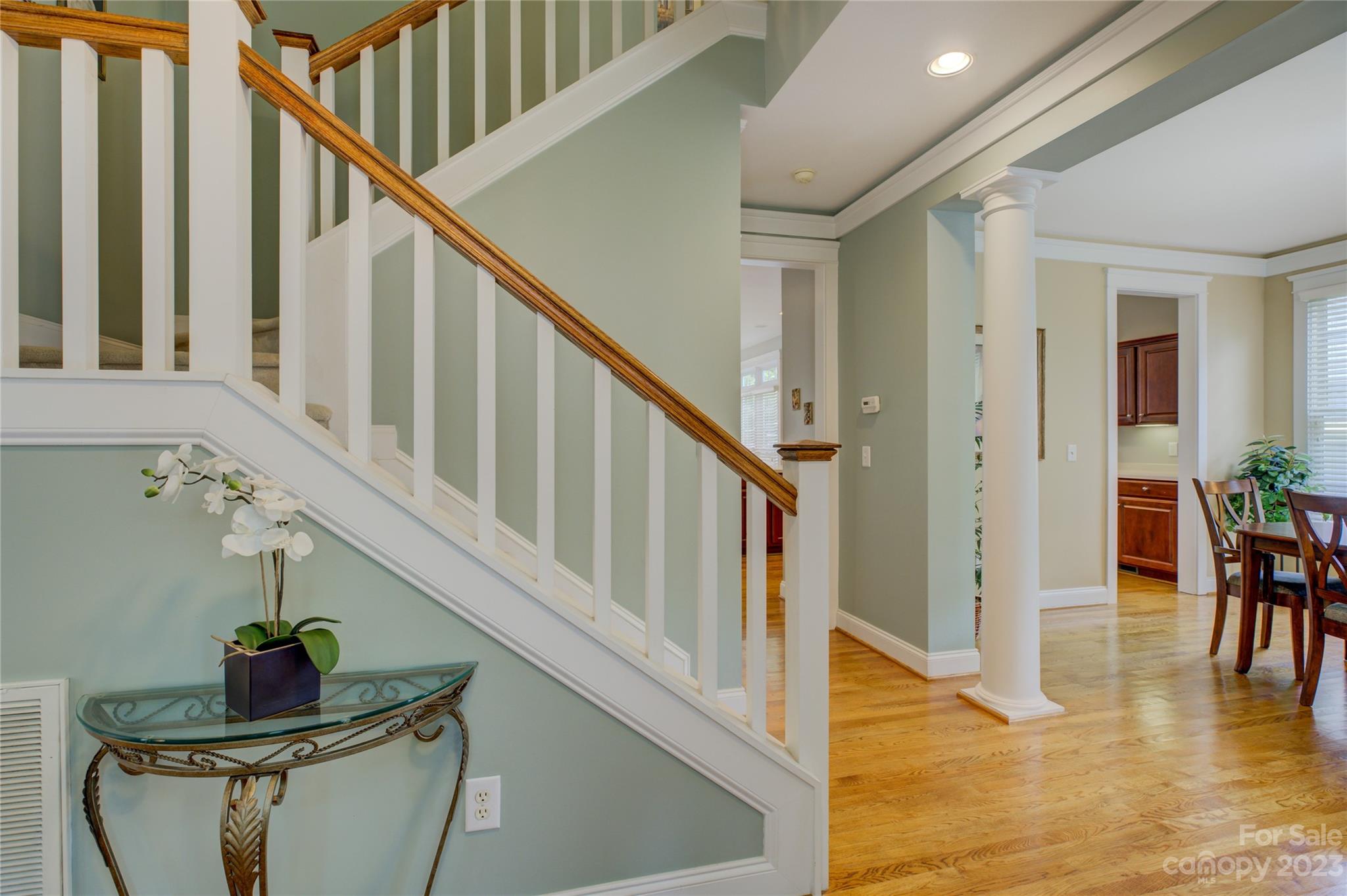 357 Elis Way Fort Mill, SC 29708 - Photo 8 of 48 a view of entryway and hall with wooden floor