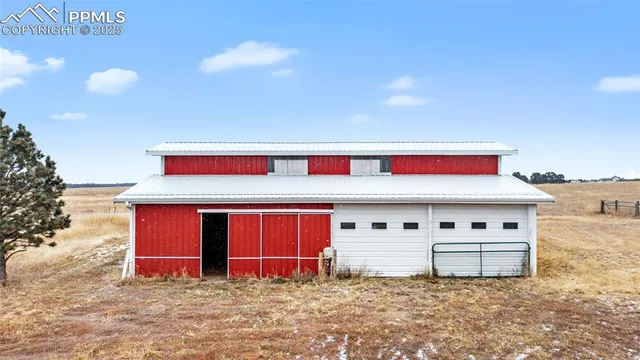 a view of a garage with furniture