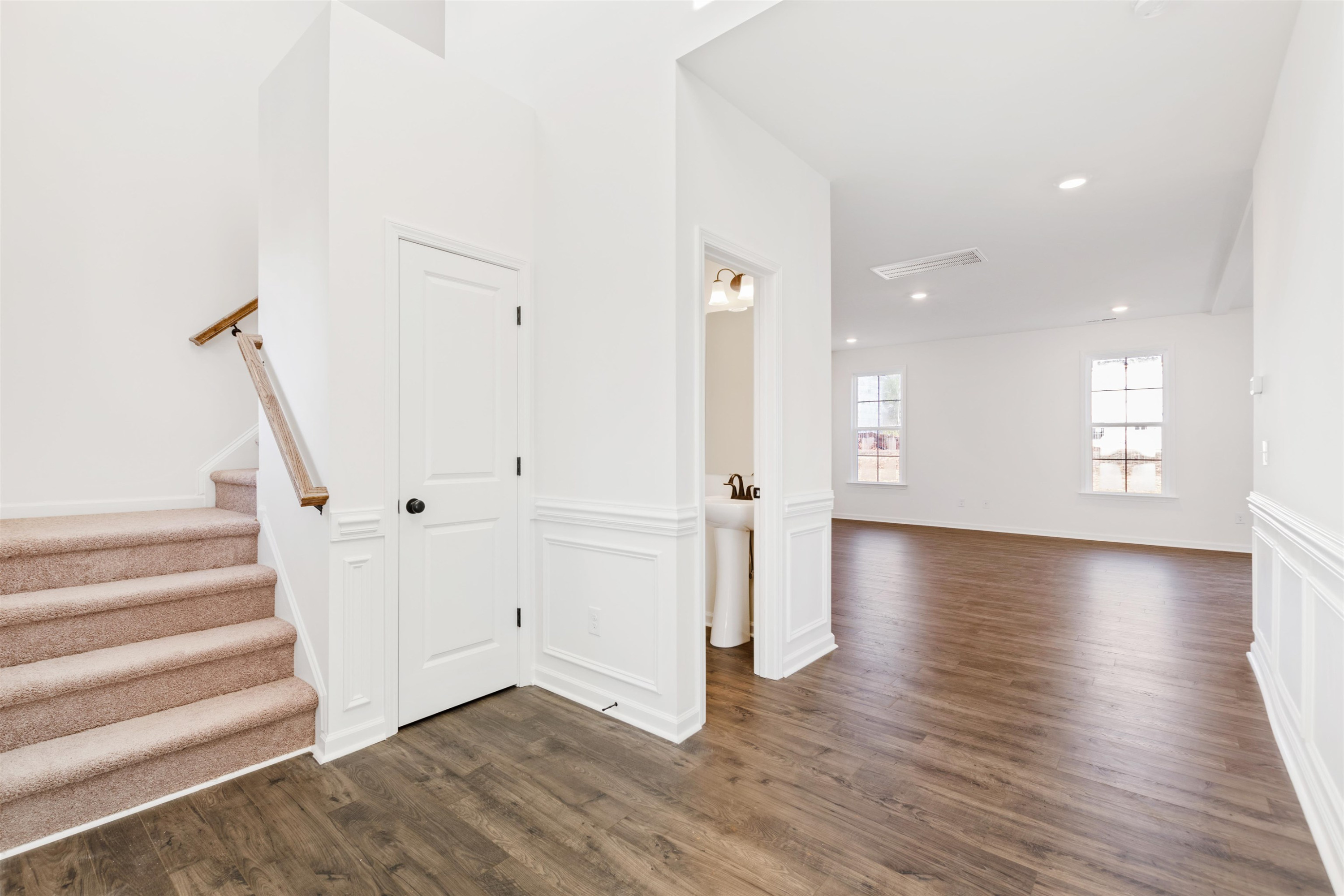 45 Cutshaw Road Youngsville, NC 27596 - Photo 7 of 49 a view of an entryway with wooden floor