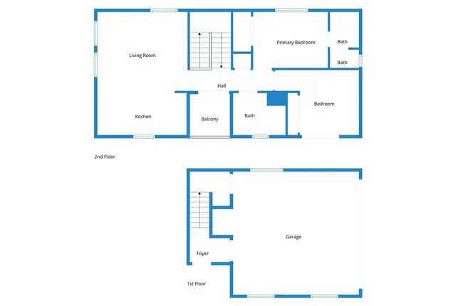 a picture of a wall with a white bed and a painting on the wall