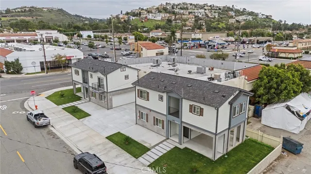 a view of building with outdoor space