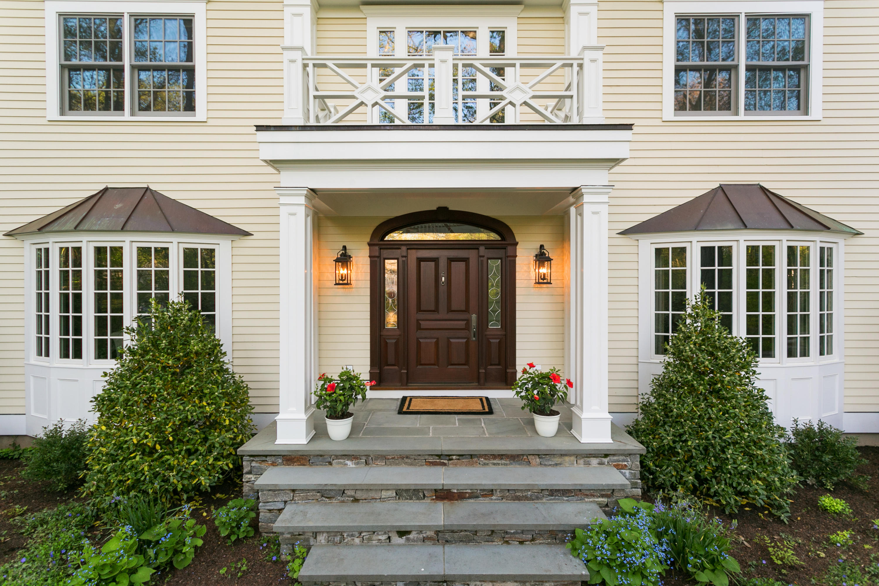 43 Stony Brook Road Darien, CT 06820 - Photo 2 of 46 a front view of a house with plants