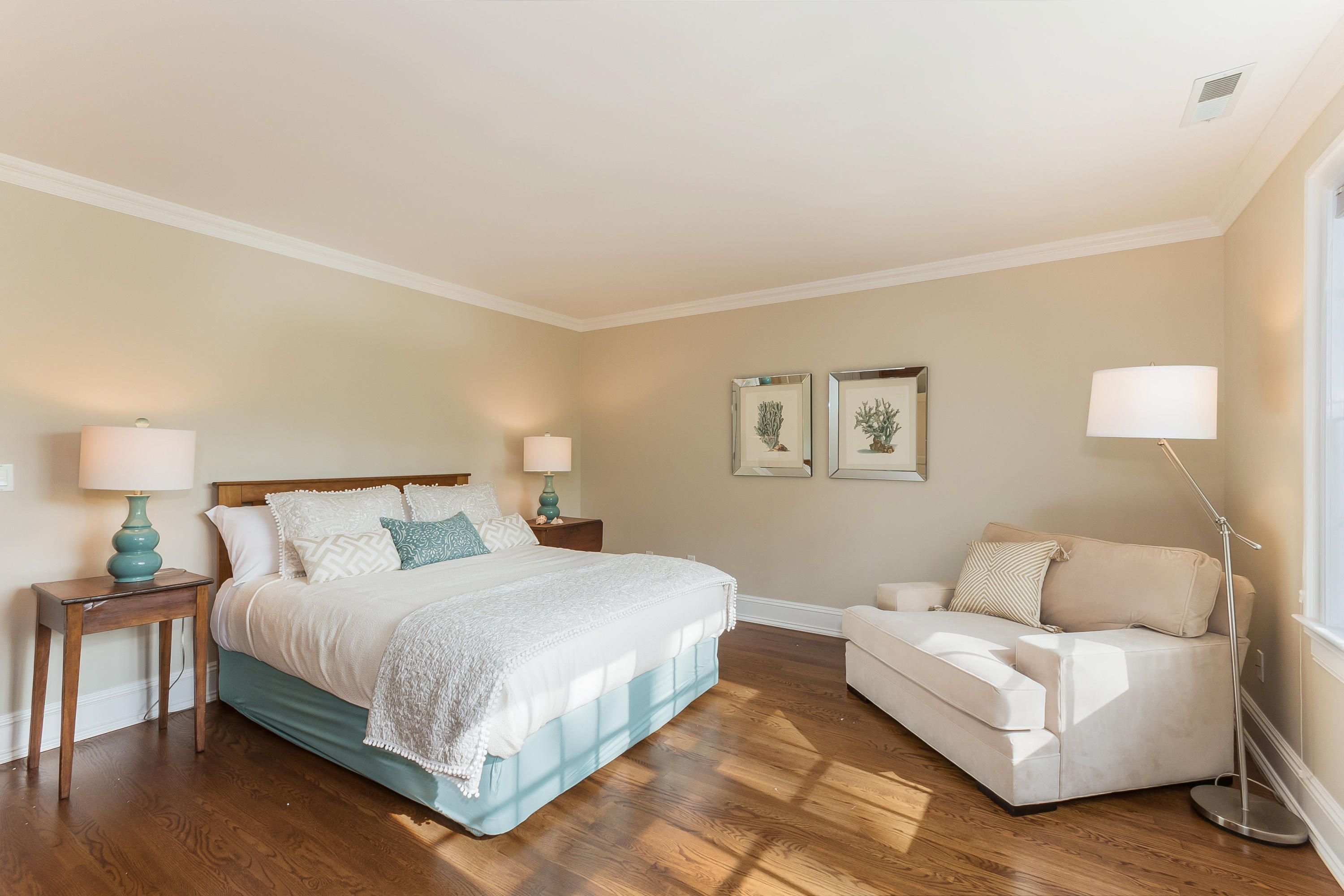 43 Stony Brook Road Darien, CT 06820 - Photo 26 of 46 a bedroom with a bed and a couch