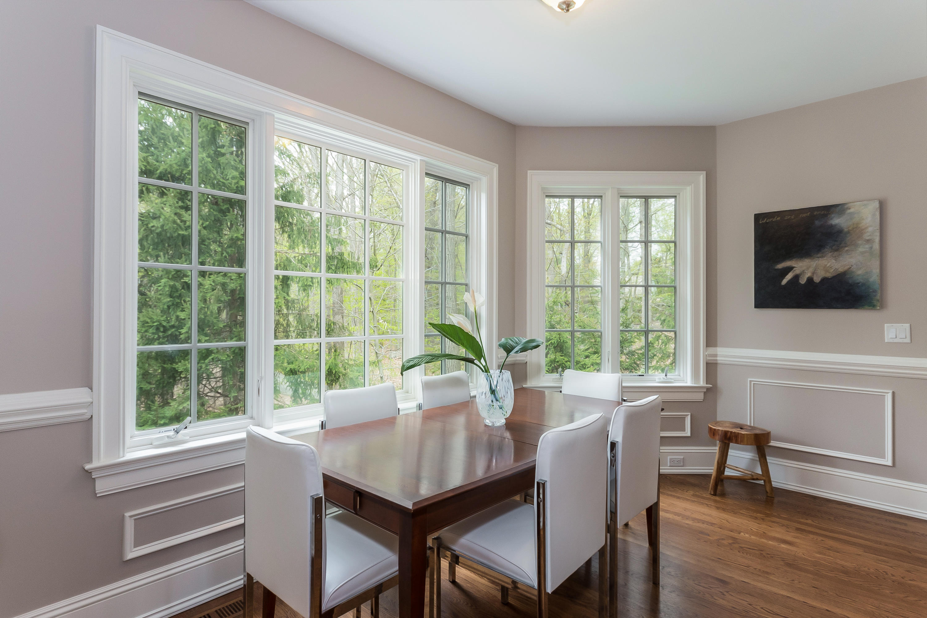 43 Stony Brook Road Darien, CT 06820 - Photo 10 of 46 a view of a dining room with furniture window and outside view