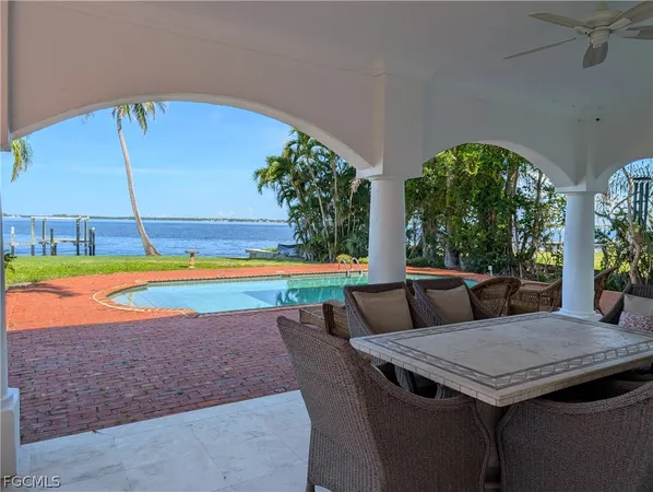 a view of outdoor space yard swimming pool and patio