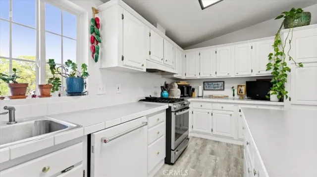 a bedroom with a bed and a desk