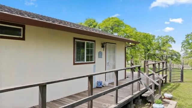 a view of a backyard with a garden
