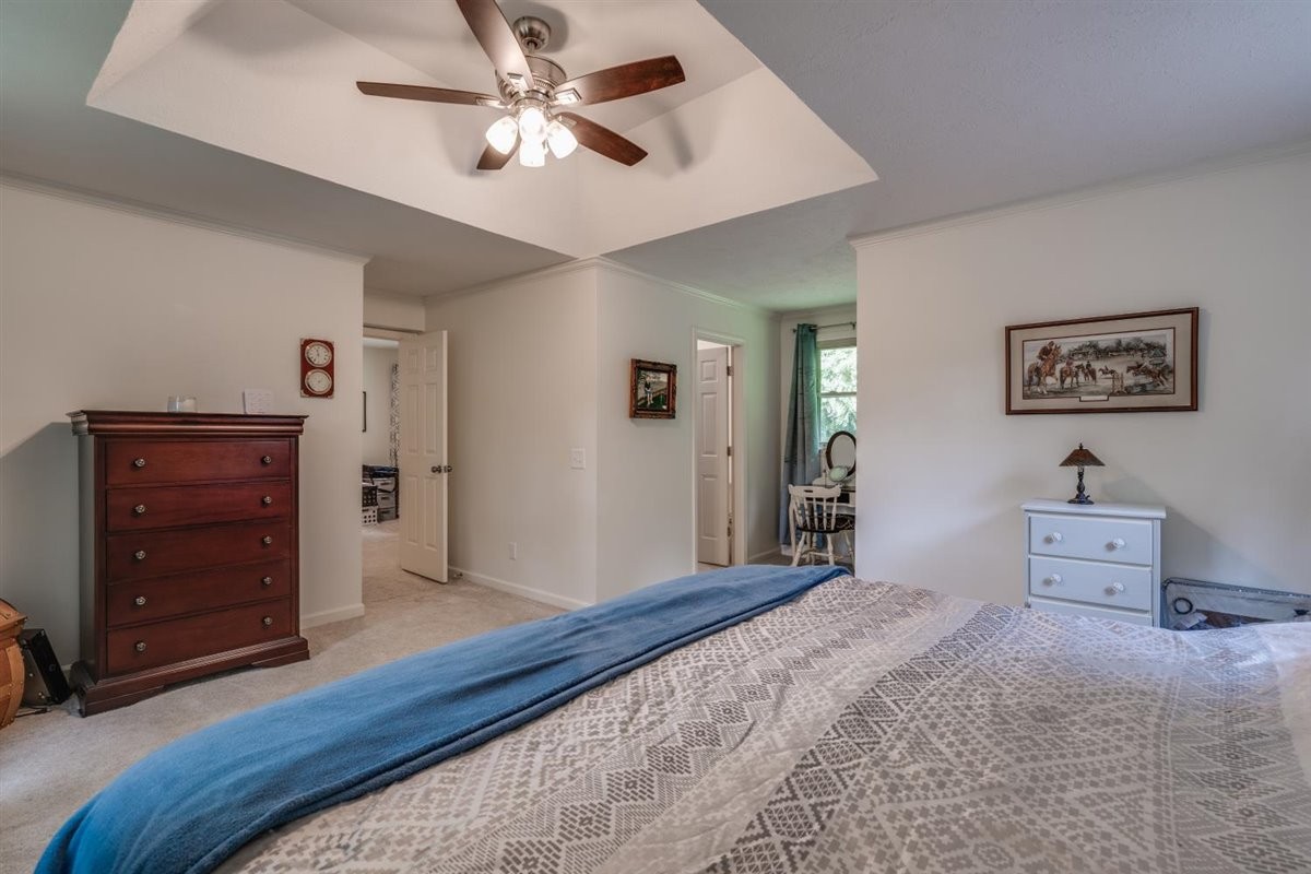 7418 Chester Road Fairview, TN 37062 - Photo 14 of 48 a bedroom with a bed and a dresser
