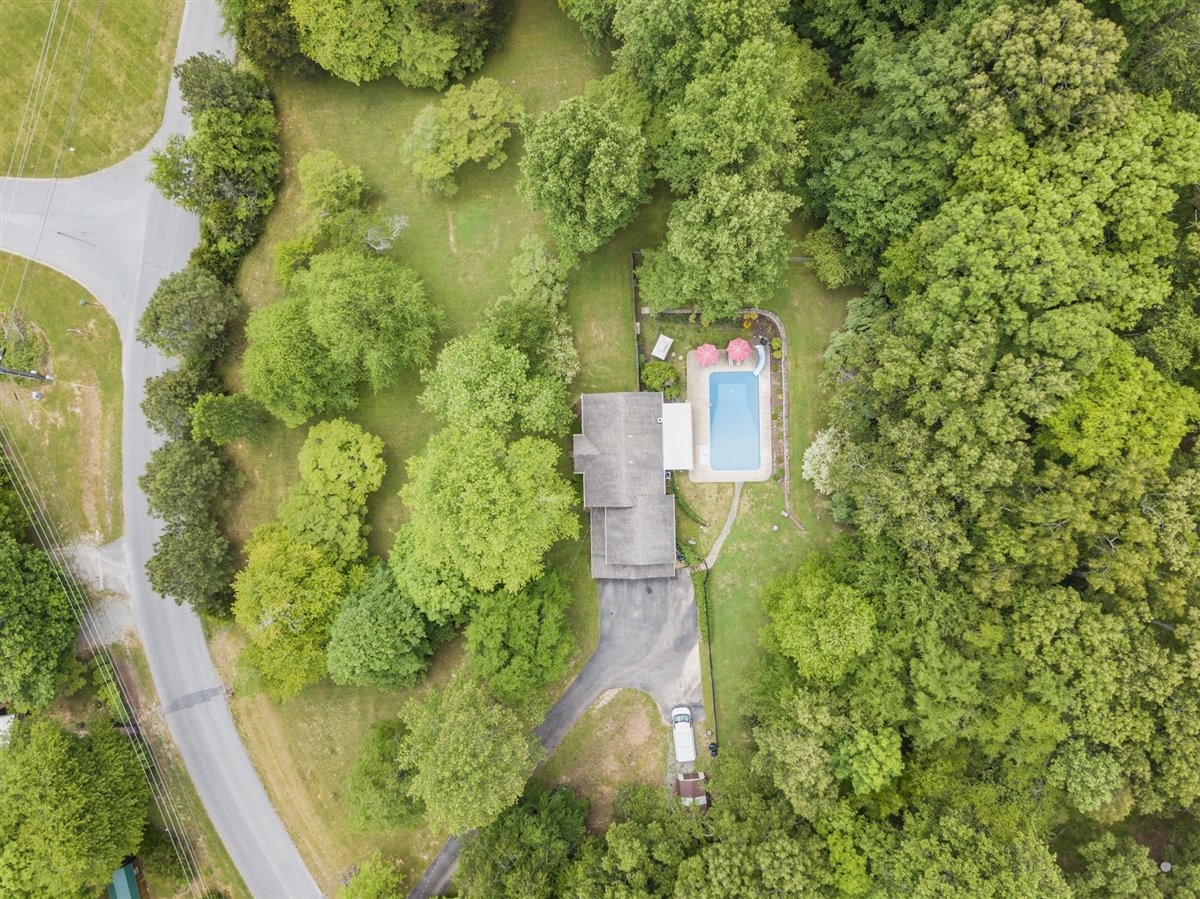 7418 Chester Road Fairview, TN 37062 - Photo 42 of 48 an aerial view of residential house with outdoor space and trees all around