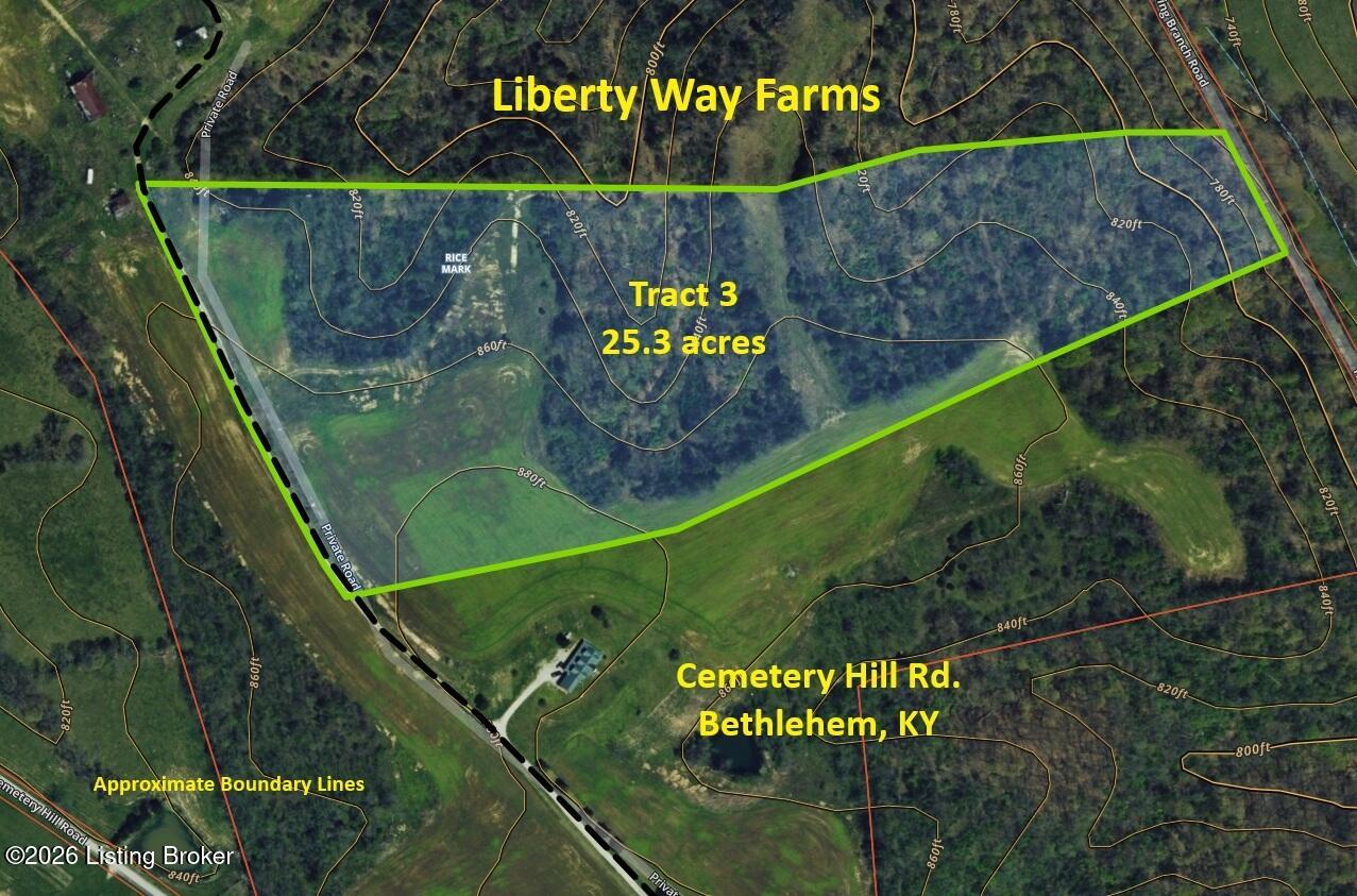 3 Cemetery Hill Road Bethlehem, KY 40007 - Photo 2 of 16 Liberty Way Farms Tract 3 aerial