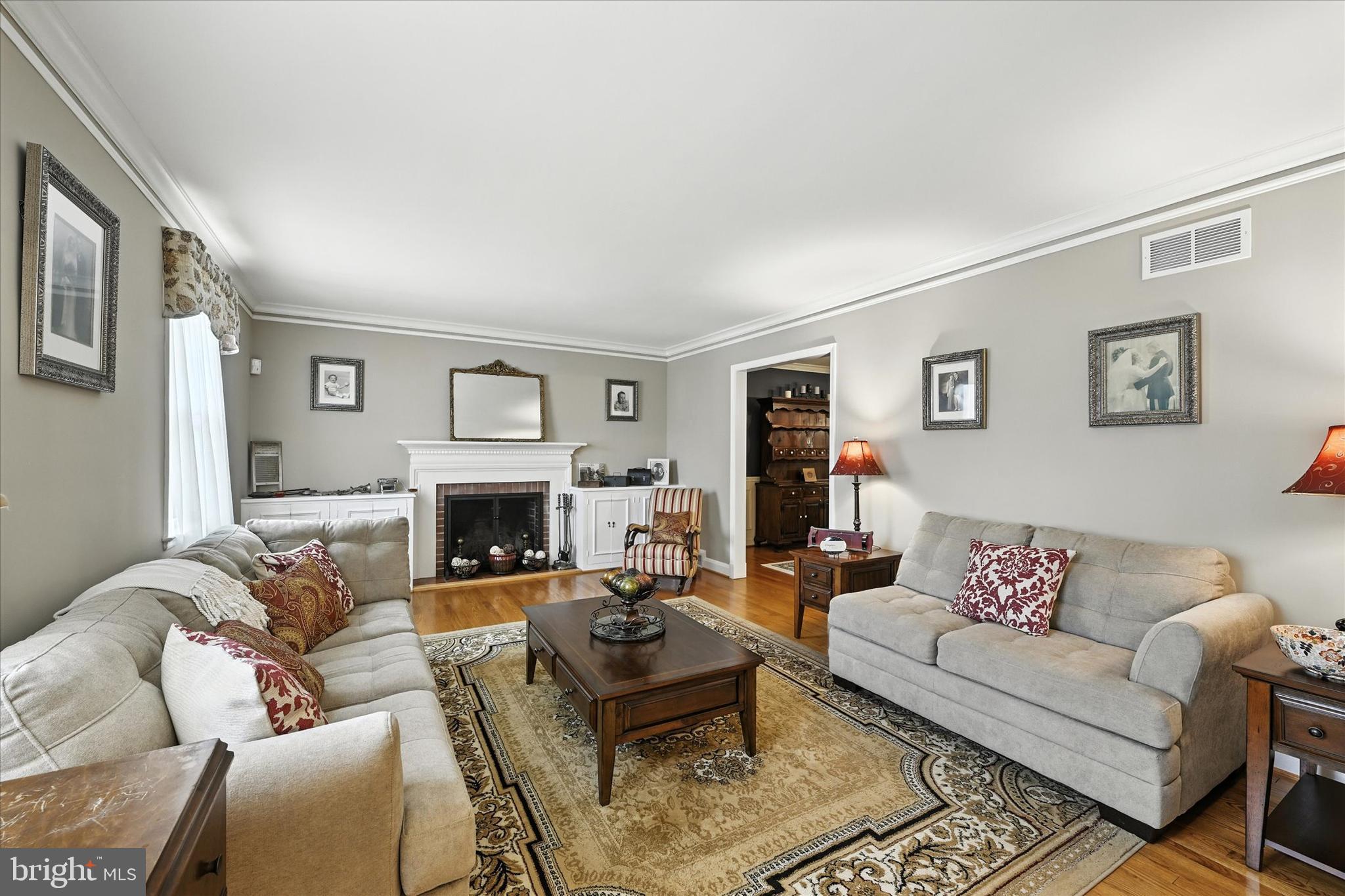 9108 Satyr Hill Road Baltimore, MD 21234 - Photo 5 of 71 Formal Living Room, wood burning fireplace