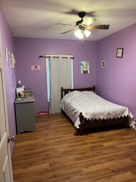 466 County Road 100 North Sadorus, IL 61872 - Photo 24 of 29 a bedroom with a bed and a chandelier