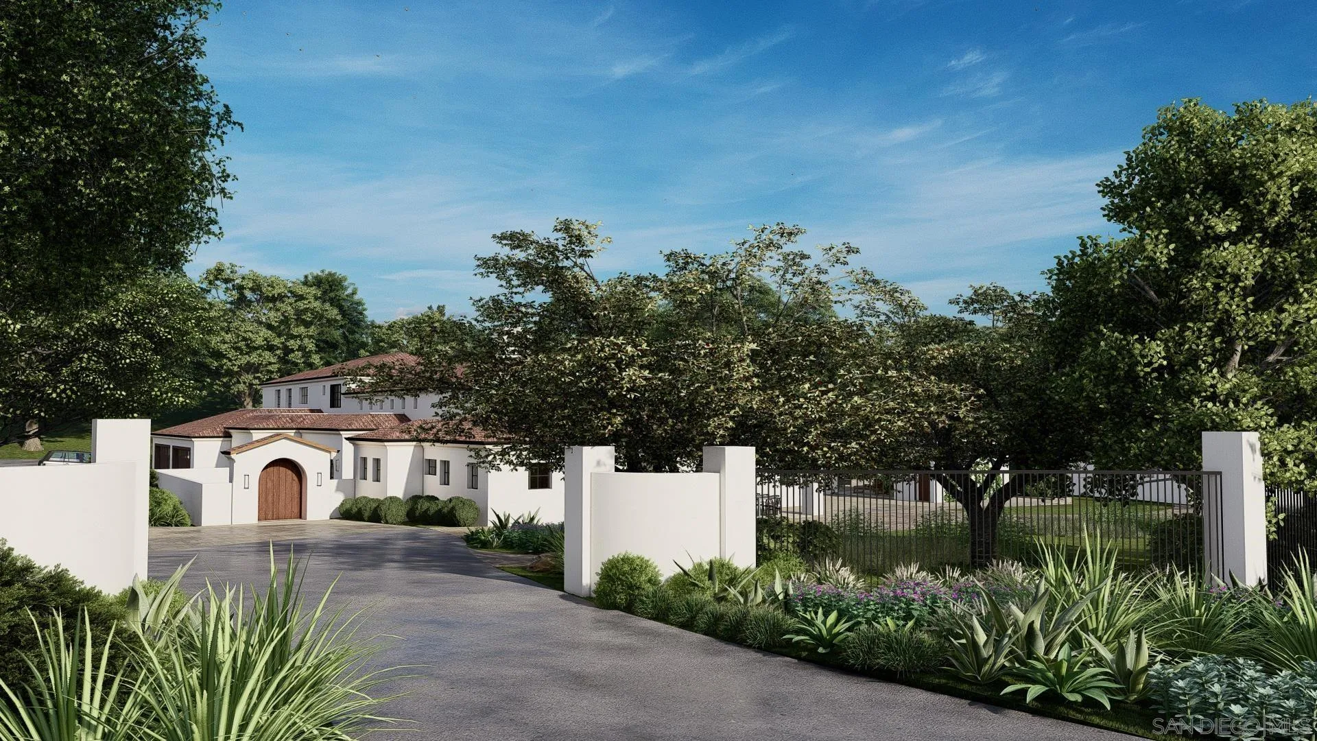 4919 El Secreto, Unit X Rancho Santa Fe, CA 92067 - Photo 4 of 13 a front view of a house with a yard