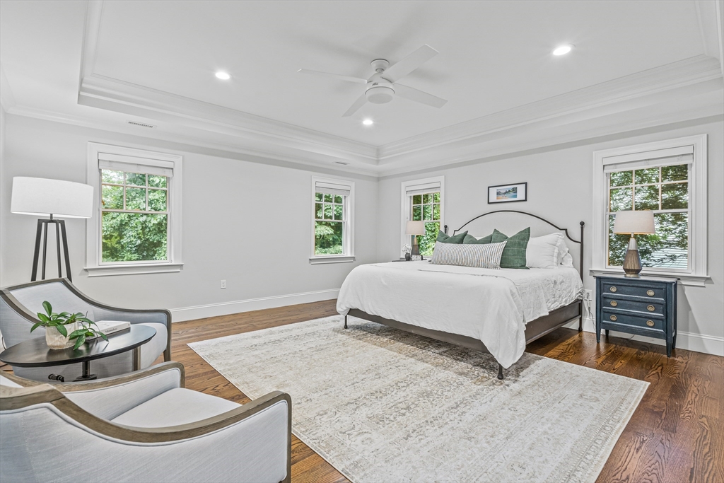 46 Pilgrim Road Wellesley, MA 02481 - Photo 12 of 35 a bedroom with a bed and wooden floor