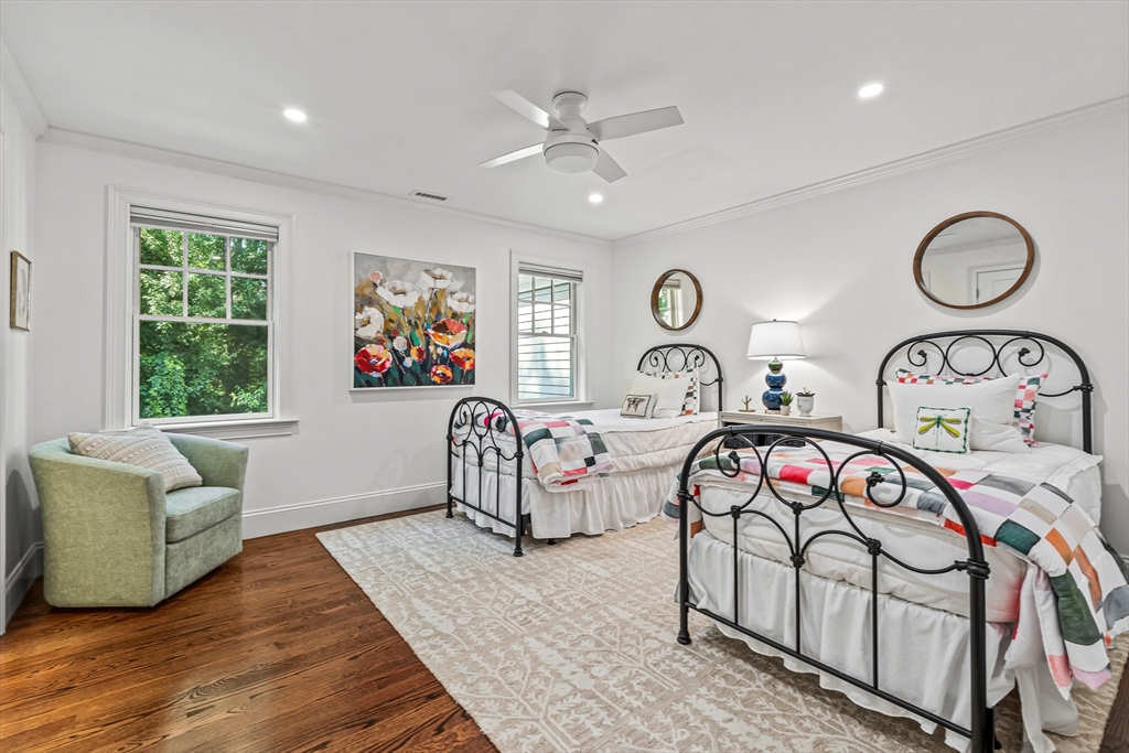 46 Pilgrim Road Wellesley, MA 02481 - Photo 19 of 35 a bedroom with furniture and a large window