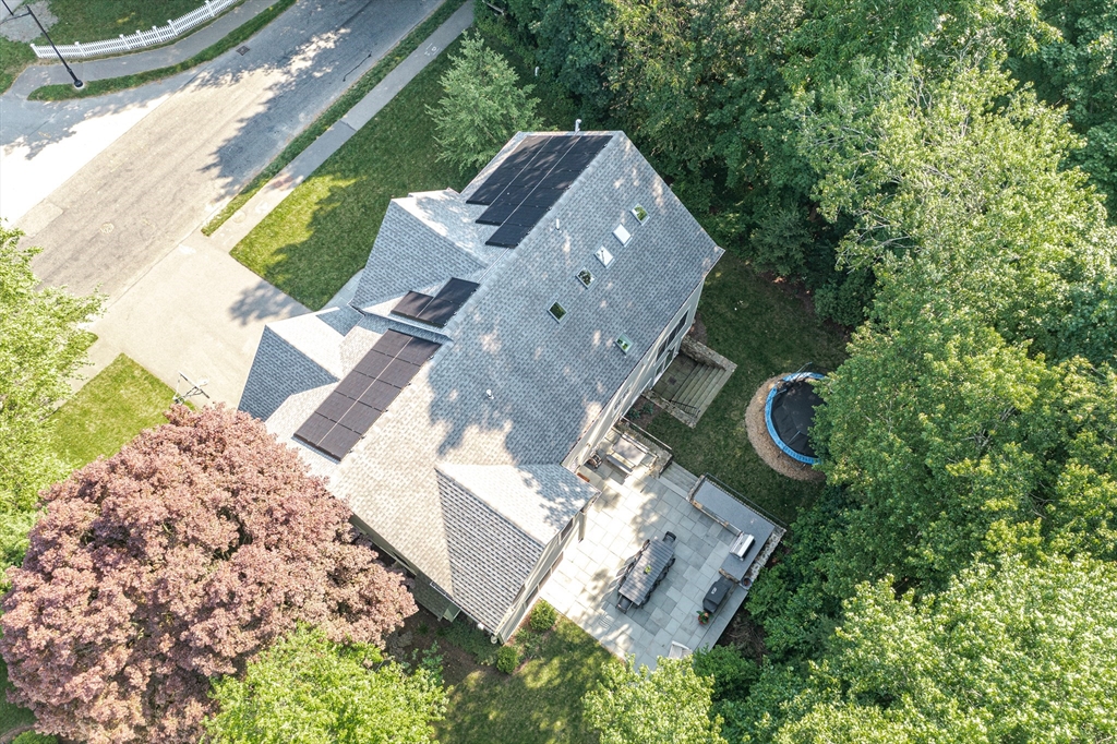 46 Pilgrim Road Wellesley, MA 02481 - Photo 33 of 35 an aerial view of a house with a yard and lake view