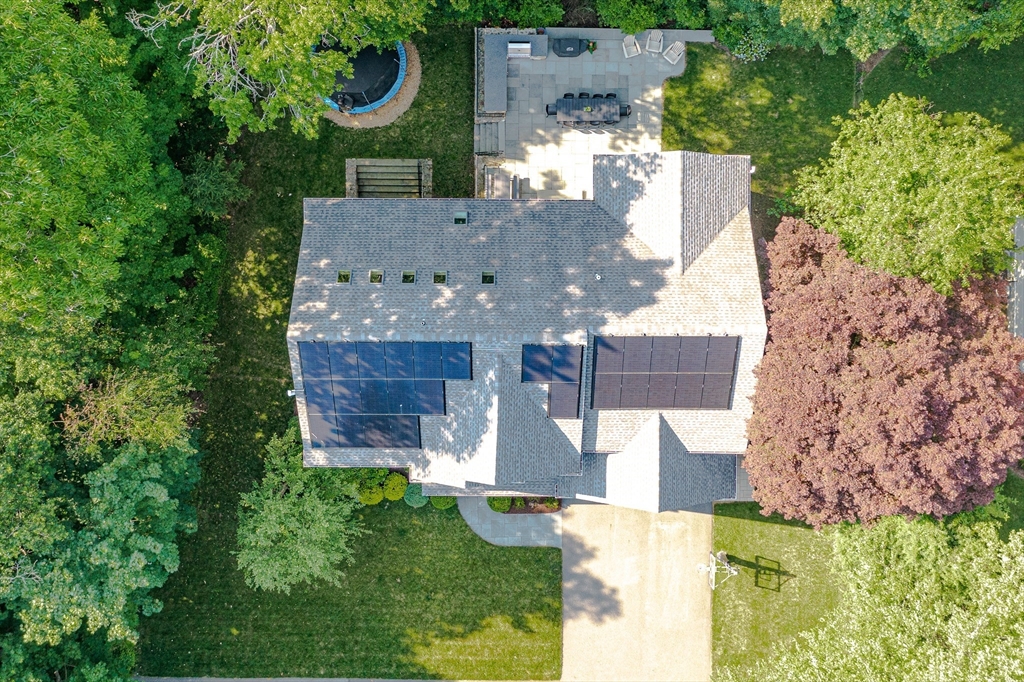 46 Pilgrim Road Wellesley, MA 02481 - Photo 34 of 35 an aerial view of a house with garden space and street view