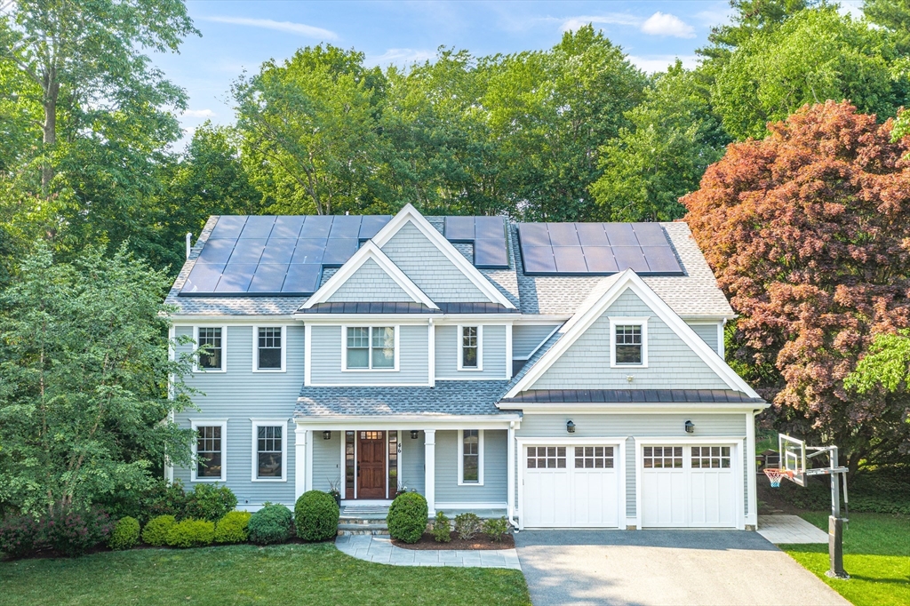 46 Pilgrim Road Wellesley, MA 02481 - Photo 35 of 35 front view of a house with a yard