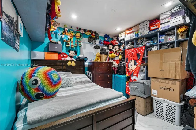 a room with toys and storage
