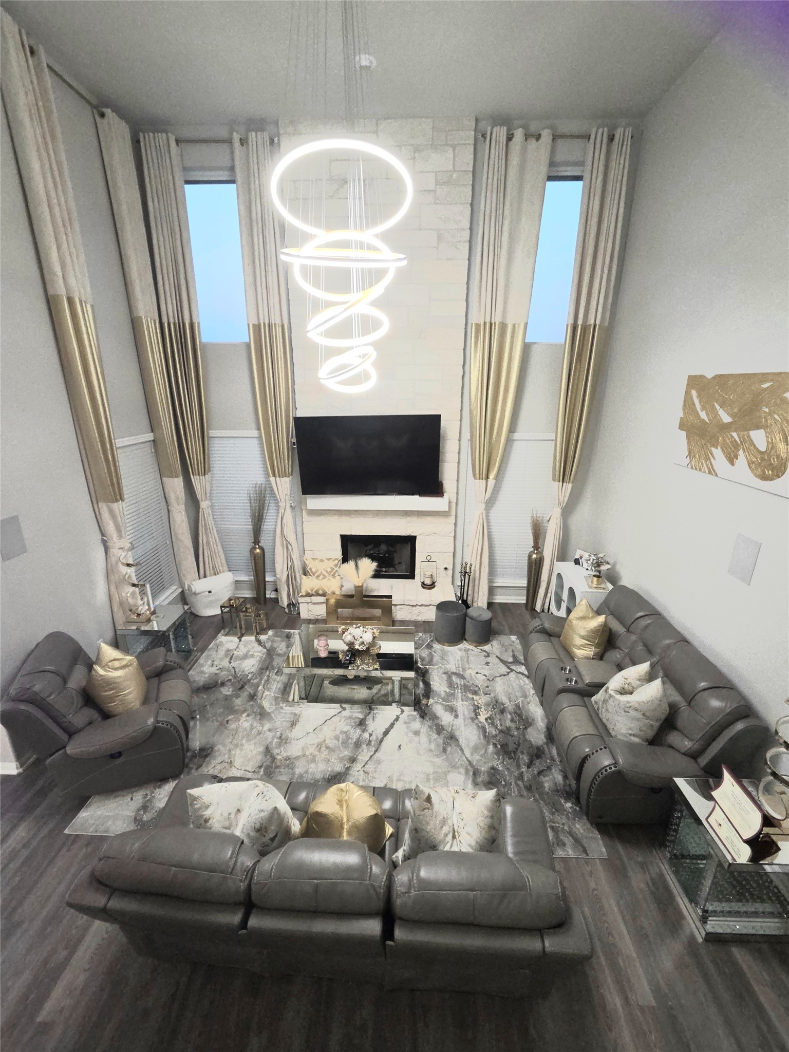 2375 Diamond D Lane Beaumont, TX 77713 - Photo 22 of 43 a living room with furniture and a flat screen tv