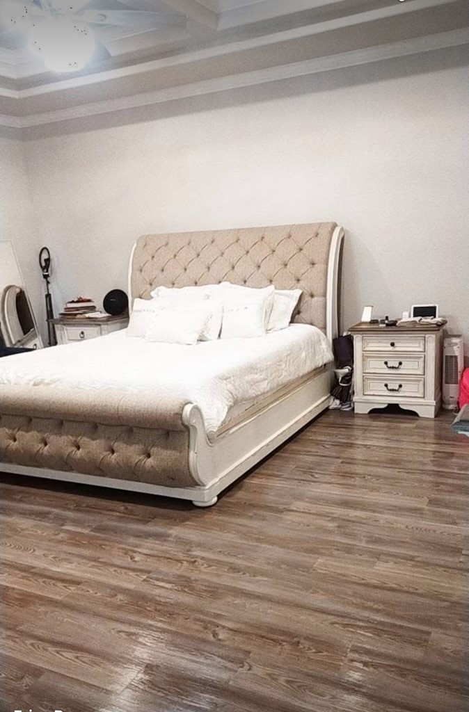 2375 Diamond D Lane Beaumont, TX 77713 - Photo 28 of 43 a bedroom with a bed and wooden floor