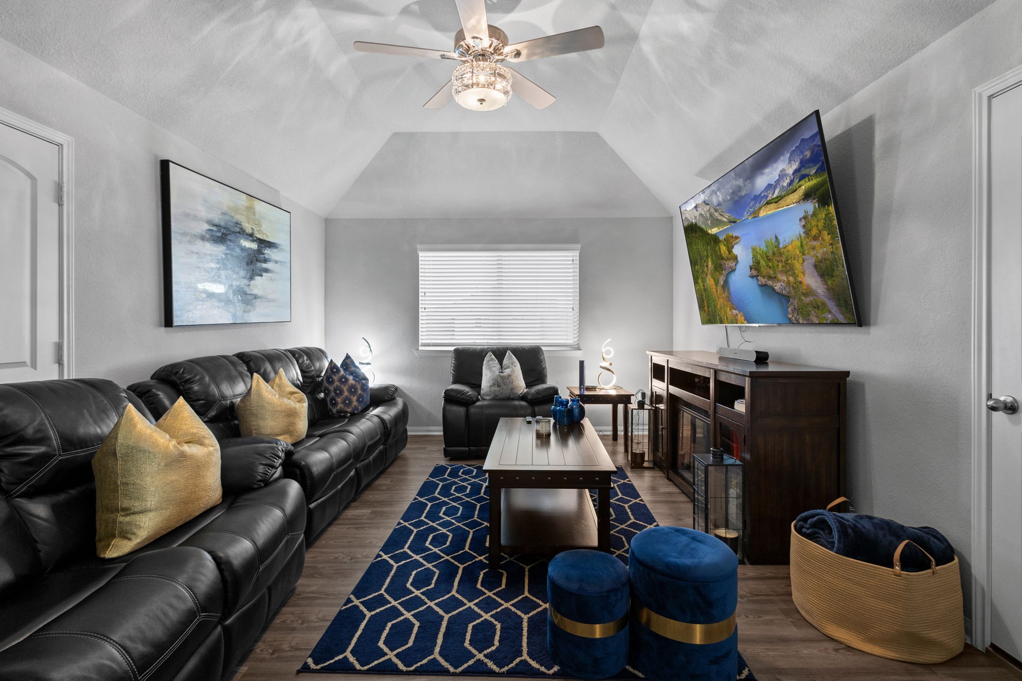 2375 Diamond D Lane Beaumont, TX 77713 - Photo 41 of 43 a living room with furniture and a flat screen tv