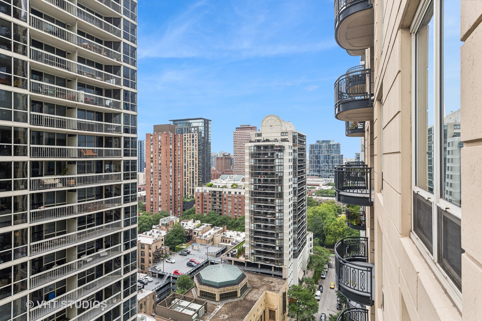10 East Delaware Place, Unit 19C Chicago, IL 60611 - Photo 20 of 25 a view of a city with tall buildings