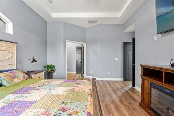 a view of a bathroom from the hallway