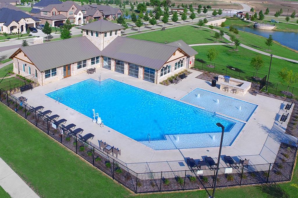 2807 Augustus Way Mansfield, TX 76063 - Photo 39 of 40 an aerial view of a house with a garden and swimming pool