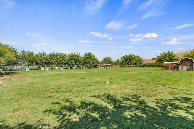 a view of a green field