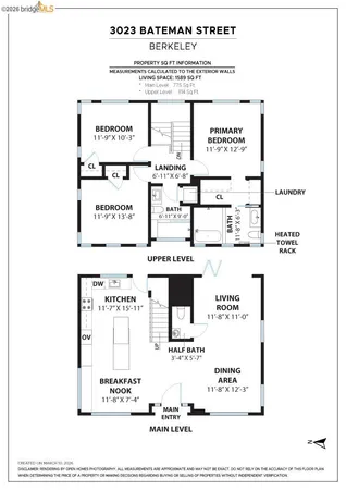 $1,495,000 | 3023 Bateman Street, Berkeley, CA 94705