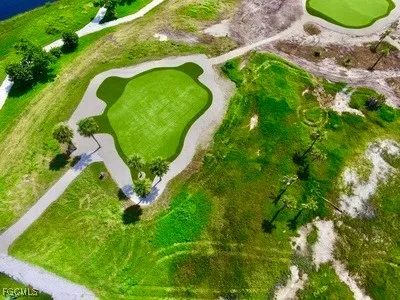 a view of a park with slide