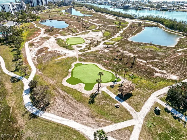 a view of a garden with a patio