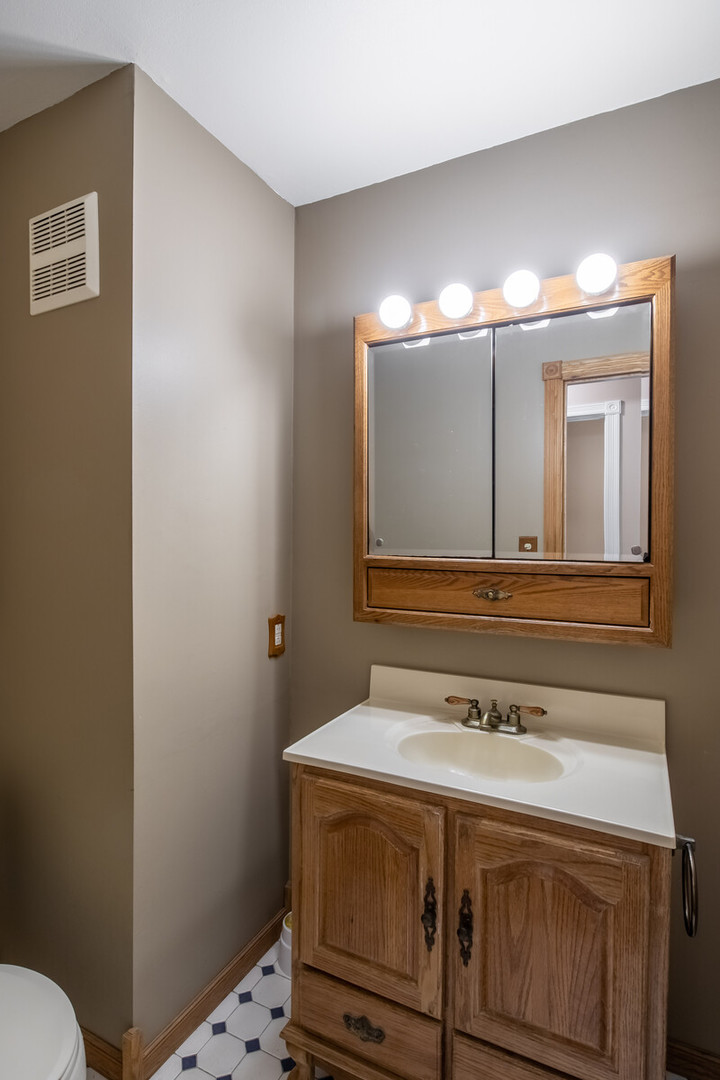2321 Beck Road Lindenhurst, IL 60046 - Photo 10 of 30 a bathroom with a sink and a mirror