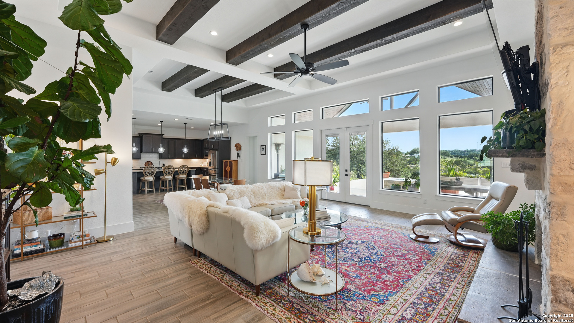 191 Crane Circle Spring Branch, TX 78070 - Photo 11 of 59 a living room with furniture and a large window