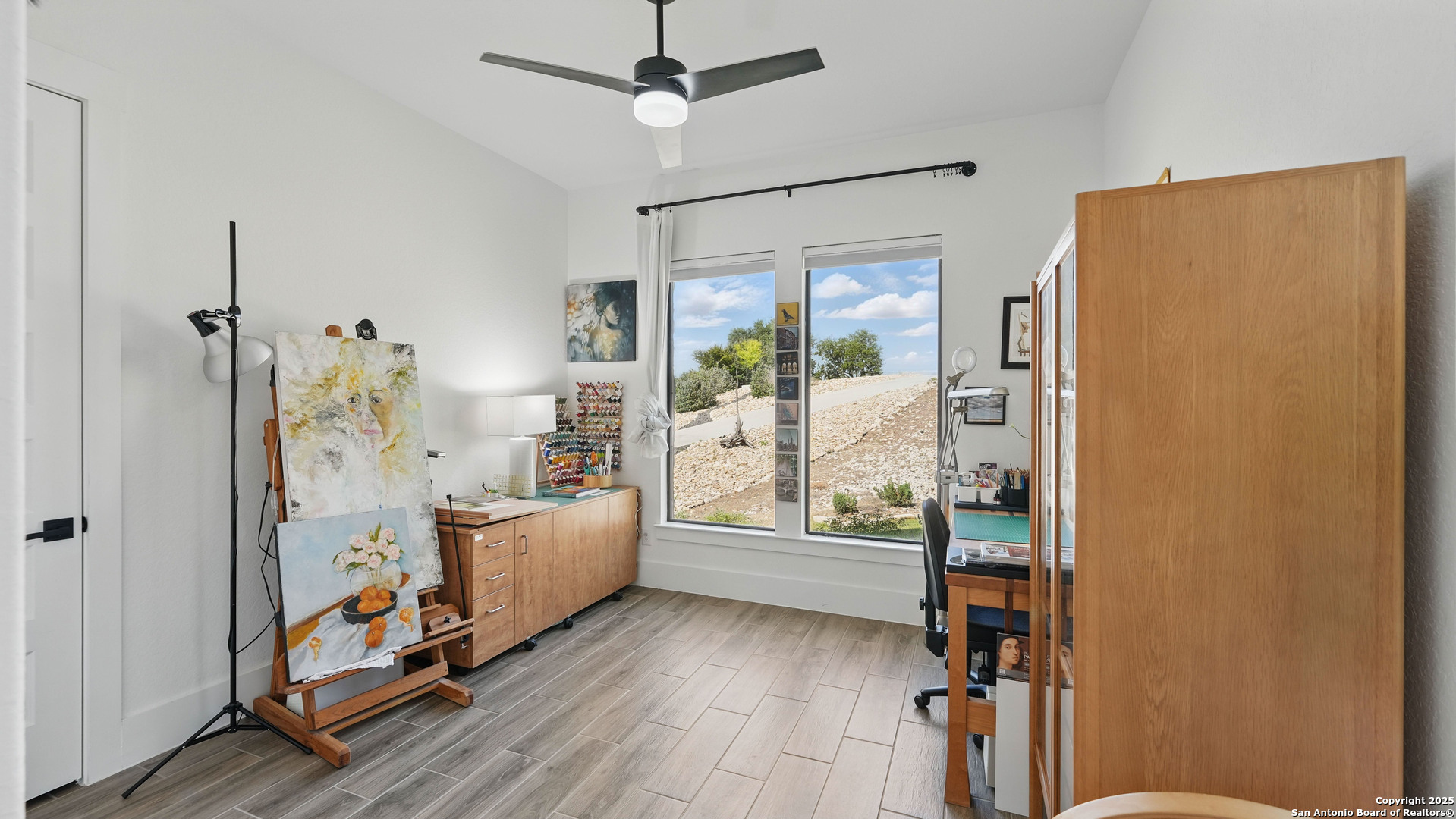 191 Crane Circle Spring Branch, TX 78070 - Photo 28 of 57 a living room with furniture and a wooden floor