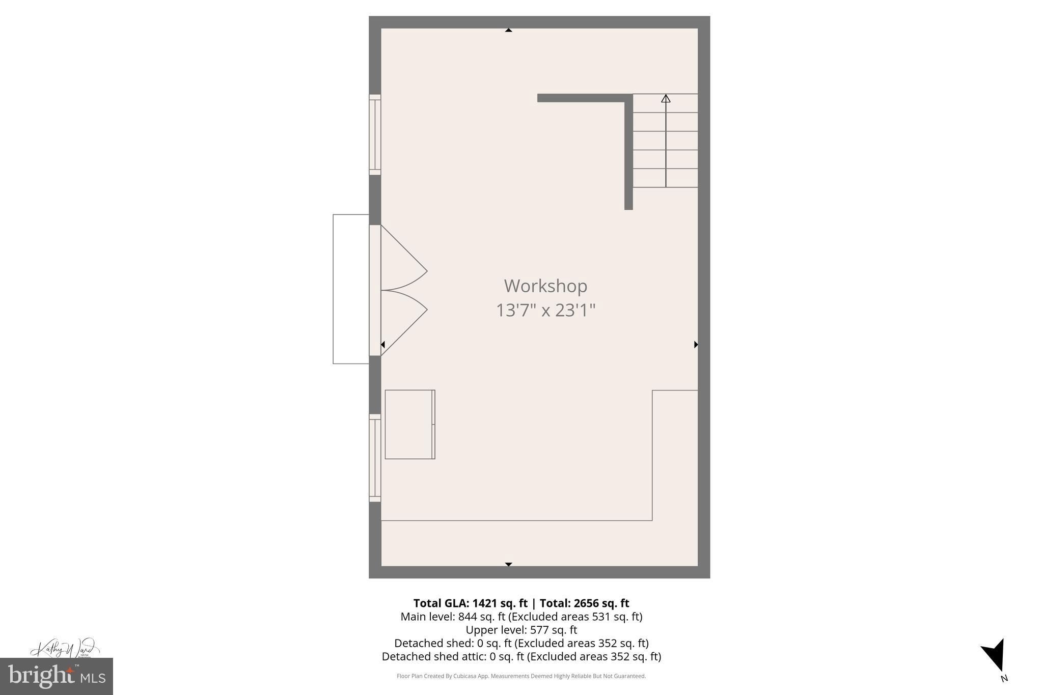 12921 Bogby Road Middle River, MD 21220 - Photo 30 of 32 FLOOR PLAN: Detached Shed / Workshop Level 1