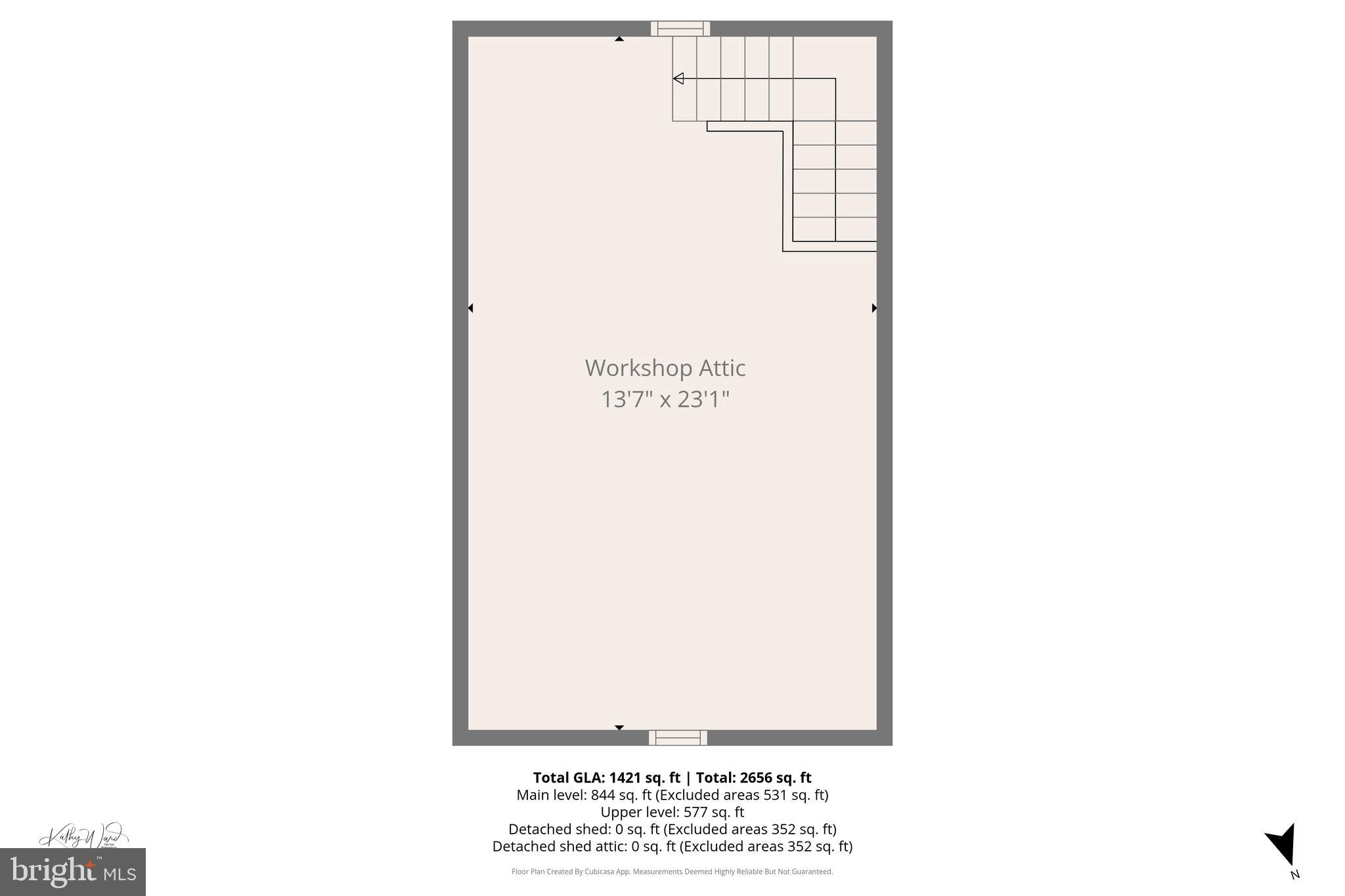 12921 Bogby Road Middle River, MD 21220 - Photo 31 of 32 FLOOR PLAN: Detached Shed / Workshop Level 2