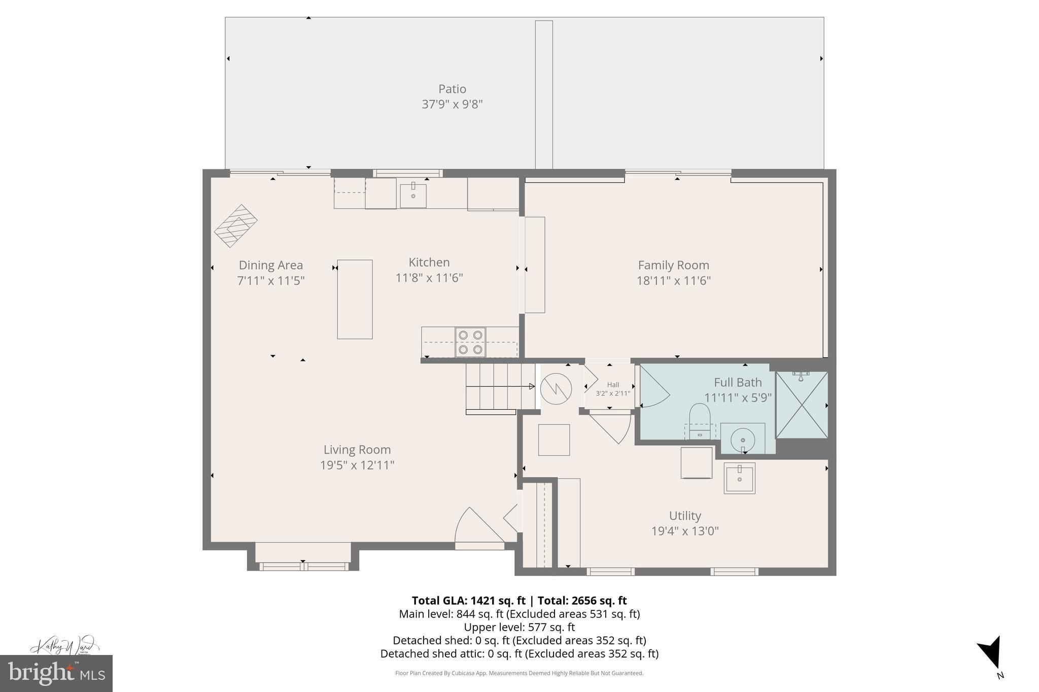 12921 Bogby Road Middle River, MD 21220 - Photo 28 of 32 FLOOR PLAN: Main Level