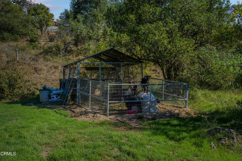 20176 South Mountain Road Santa Paula, CA 93060 - Photo 31 of 43 a backyard of a house with wooden fence and a bench