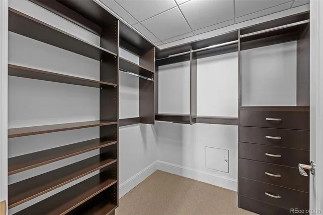 a view of walk in closet