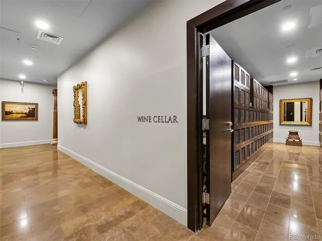 a view of hallway with stairs