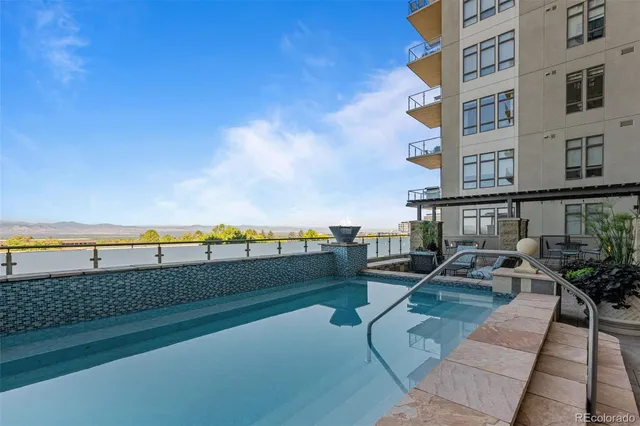 a view of terrace with seating space
